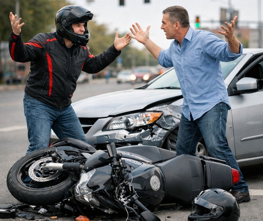 What If The Car Driver Says They Didnt See Me On My Motorcycle