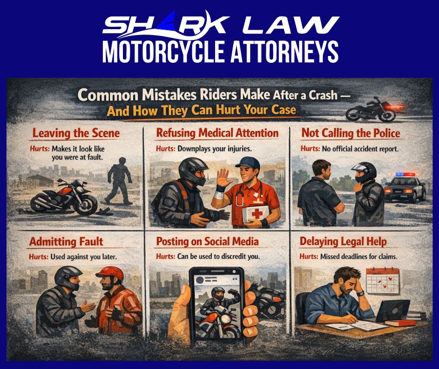 Common Mistakes Riders Make After A Crash